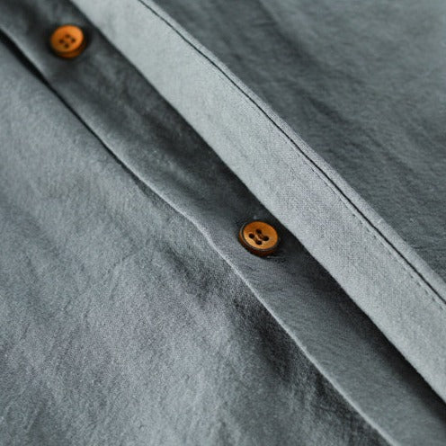 Kazuto | Japanese-Inspired Linen Cotton Shirt