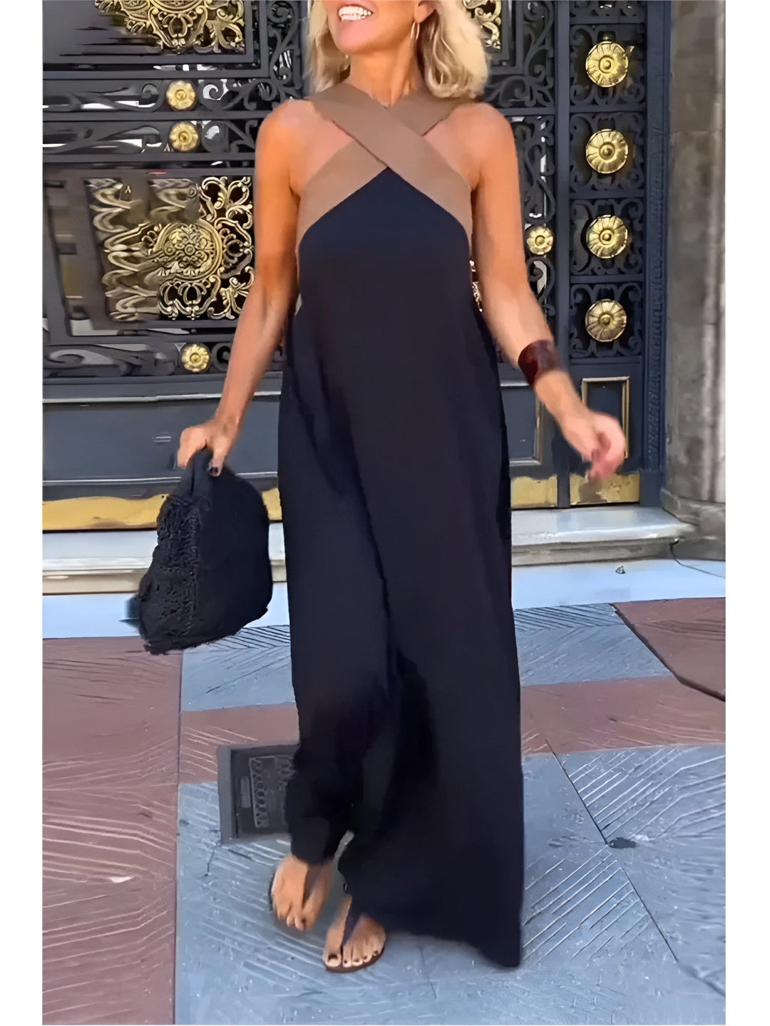 Solvie | Crossover Neckline Summer Dress