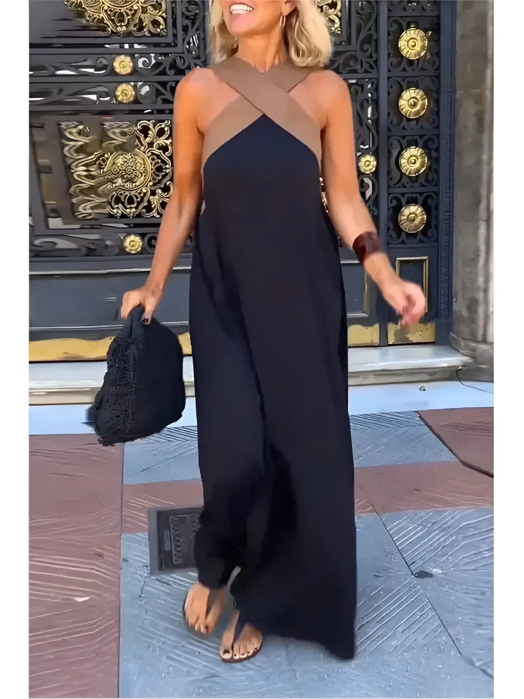 Clara | Wrap-Front Maxi Dress