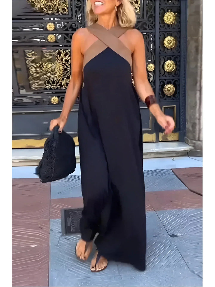 Clara | Wrap-Front Maxi Dress