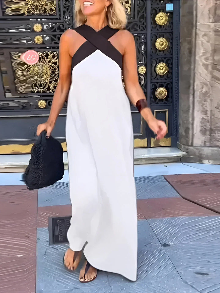 Clara | Wrap-Front Maxi Dress