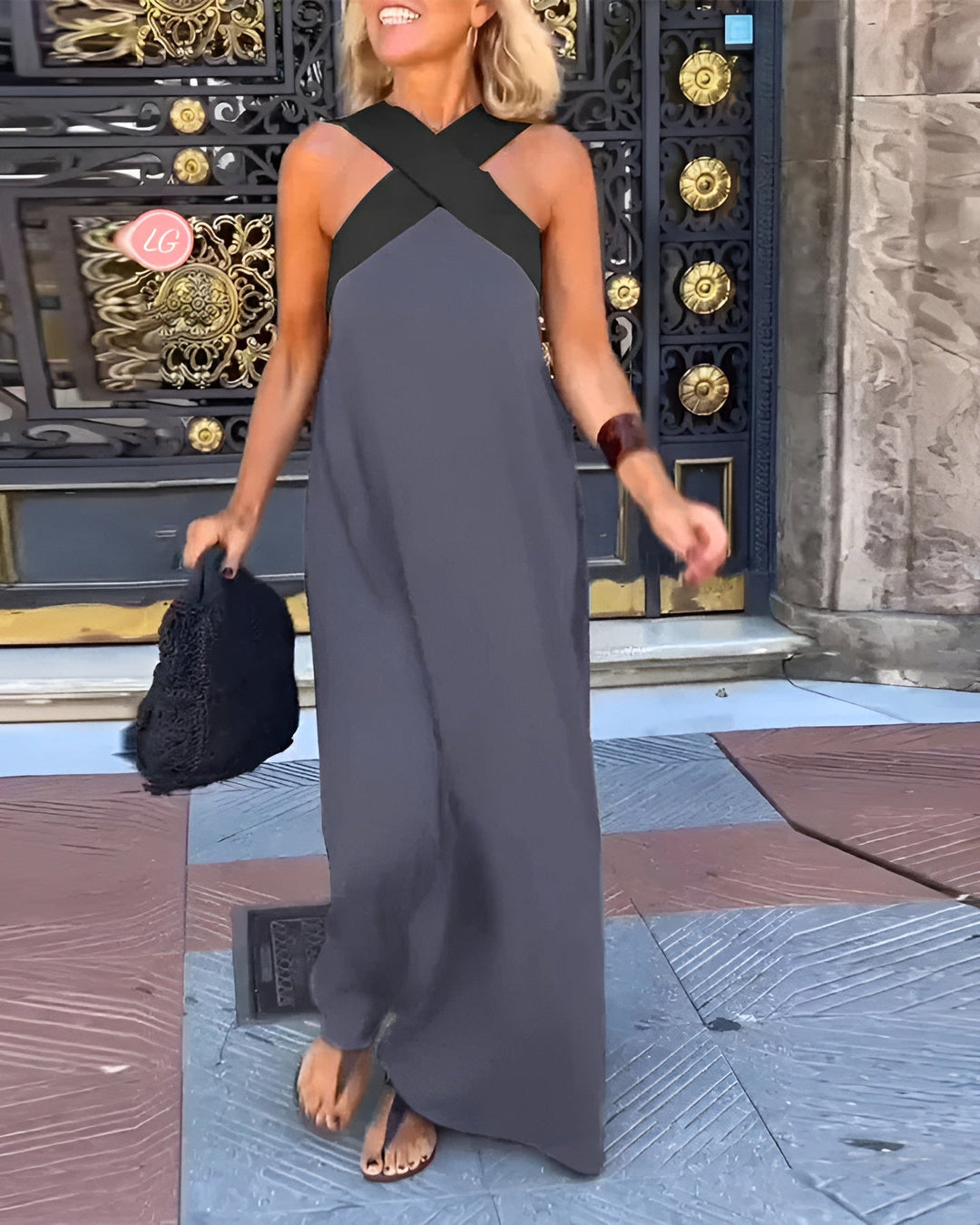Solvie | Crossover Neckline Summer Dress
