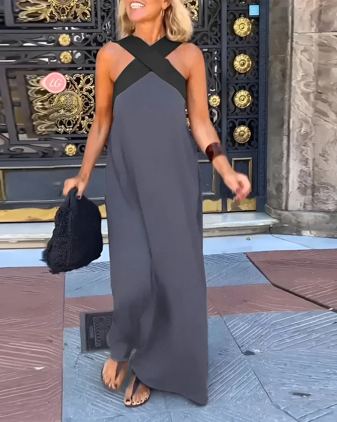 Clara | Wrap-Front Maxi Dress