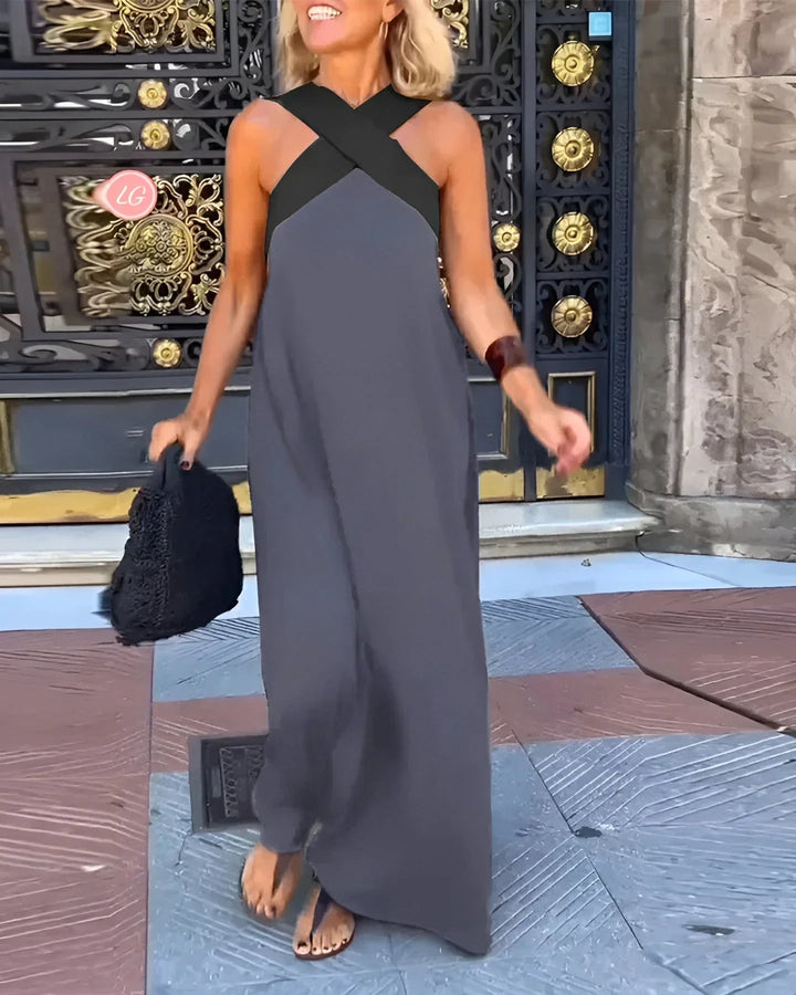 Clara | Wrap-Front Maxi Dress