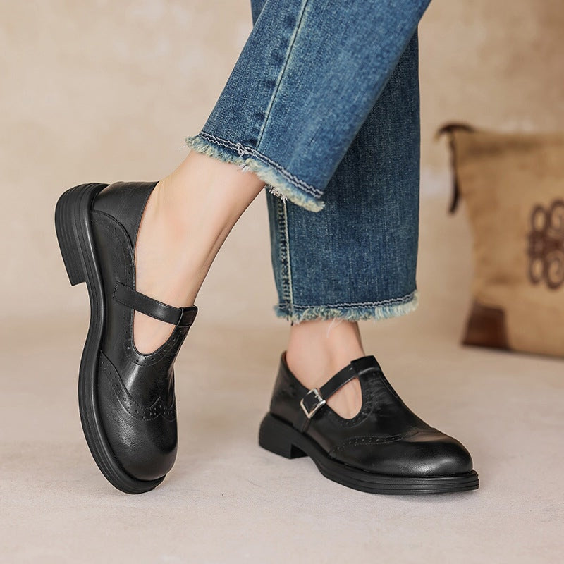 Elowen | Classic Leather Mary Jane Shoes