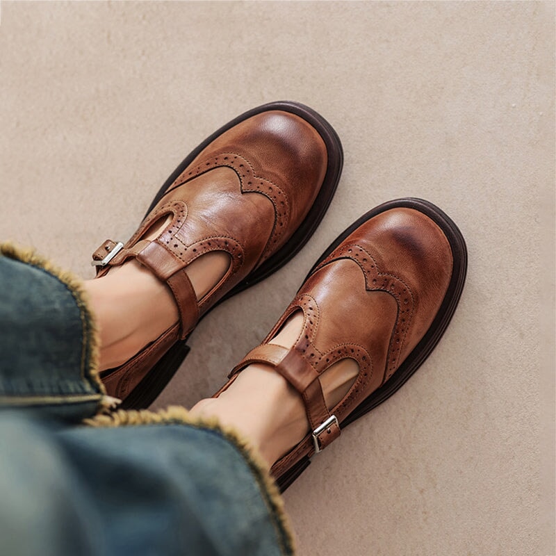Elowen | Classic Leather Mary Jane Shoes