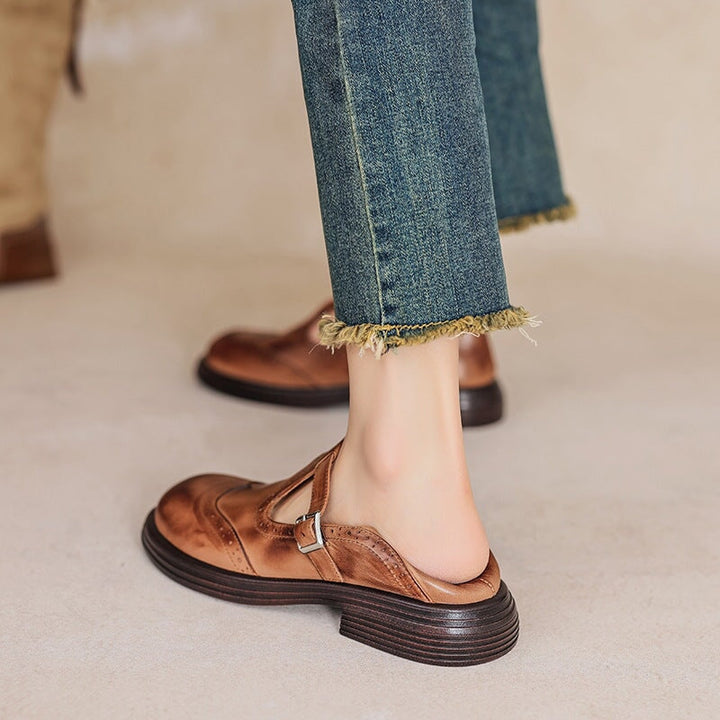 Elowen | Classic Leather Mary Jane Shoes