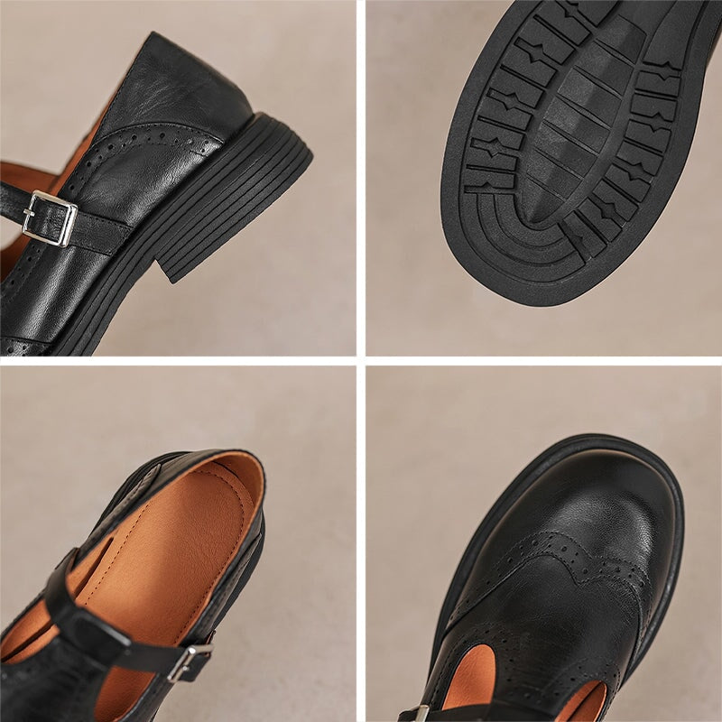 Elowen | Classic Leather Mary Jane Shoes