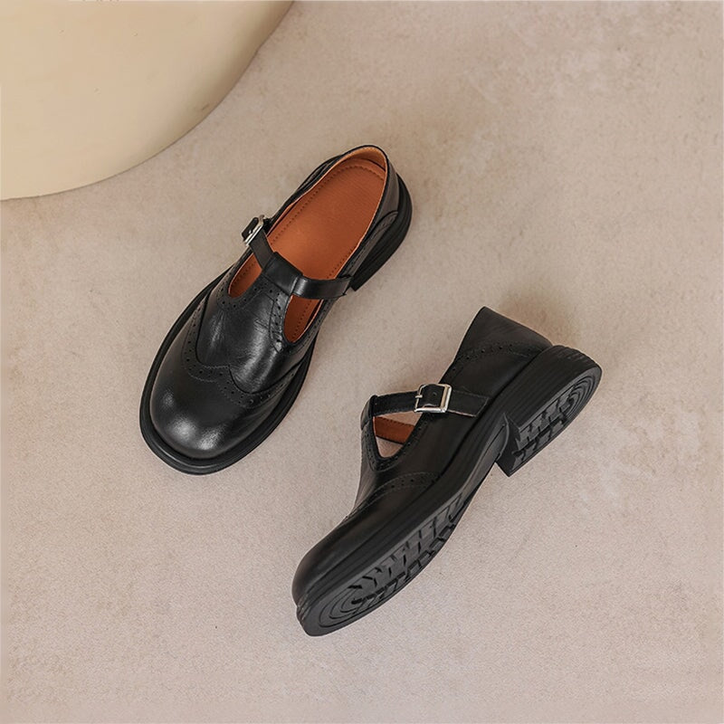 Elowen | Classic Leather Mary Jane Shoes