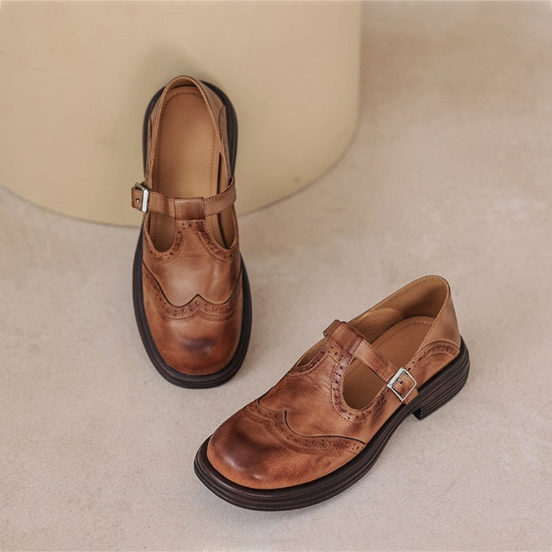 Elowen | Classic Leather Mary Jane Shoes