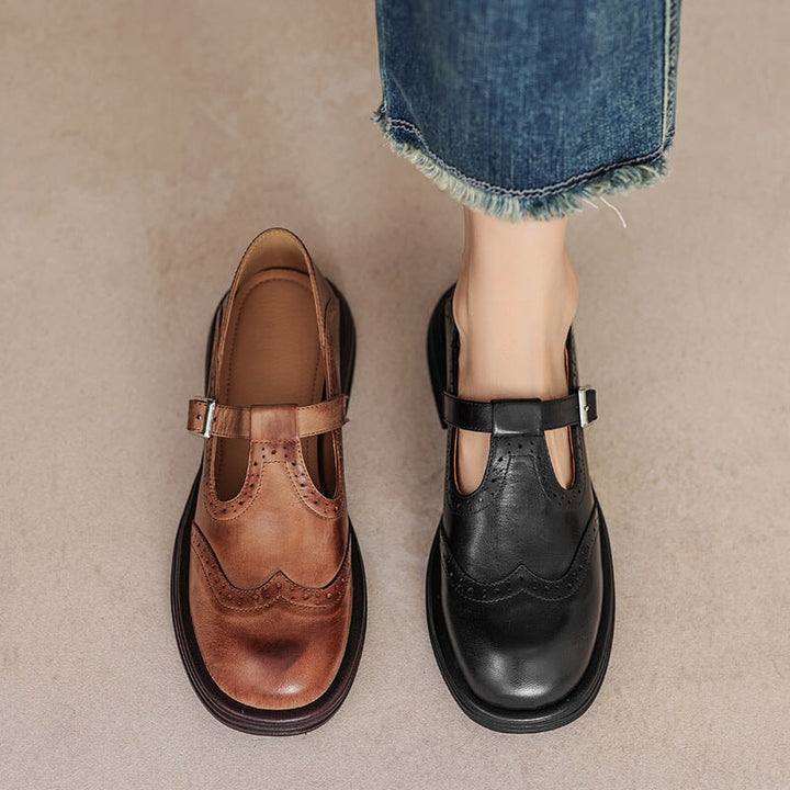 Elowen | Classic Leather Mary Jane Shoes