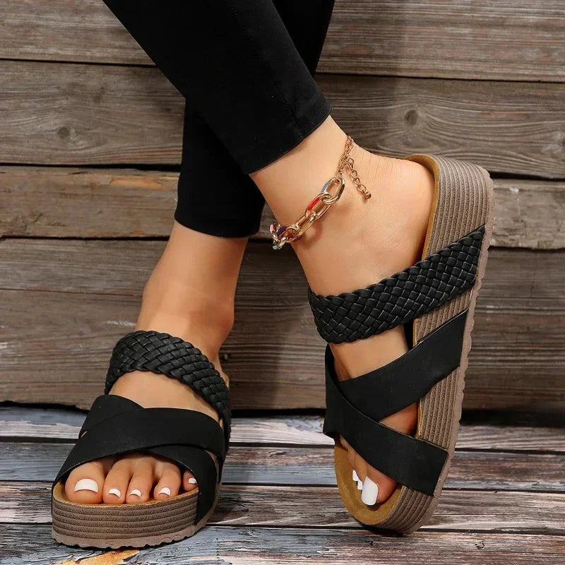 Supportive Arch Cushion Platform Comfort Sandals