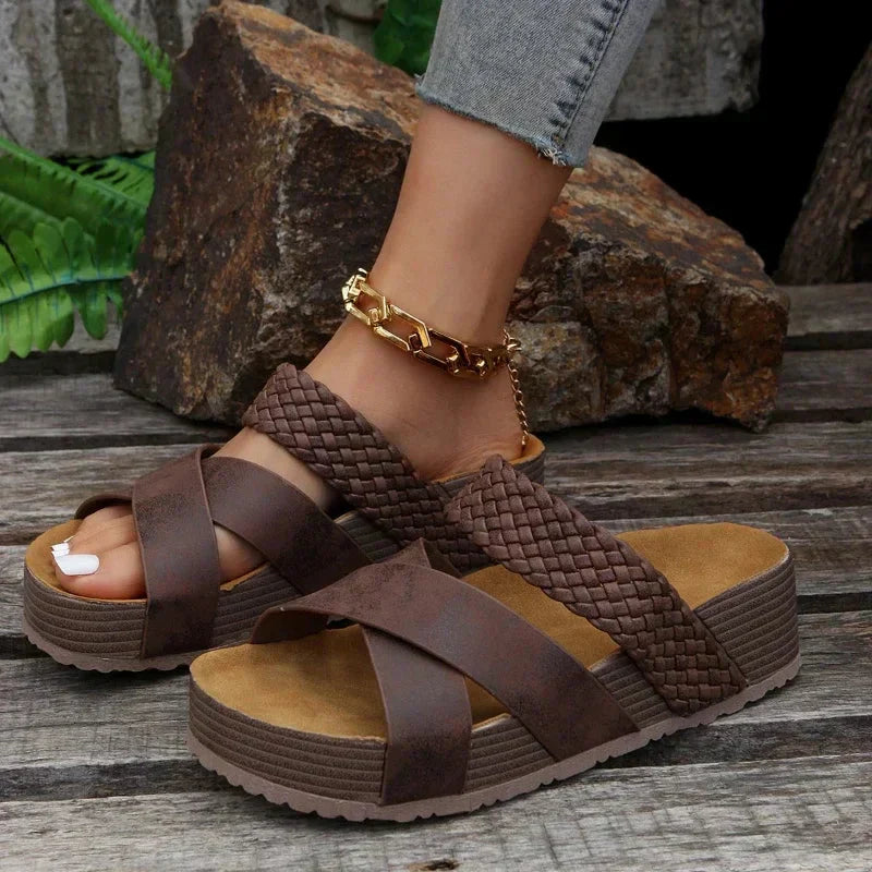 Supportive Arch Cushion Platform Comfort Sandals