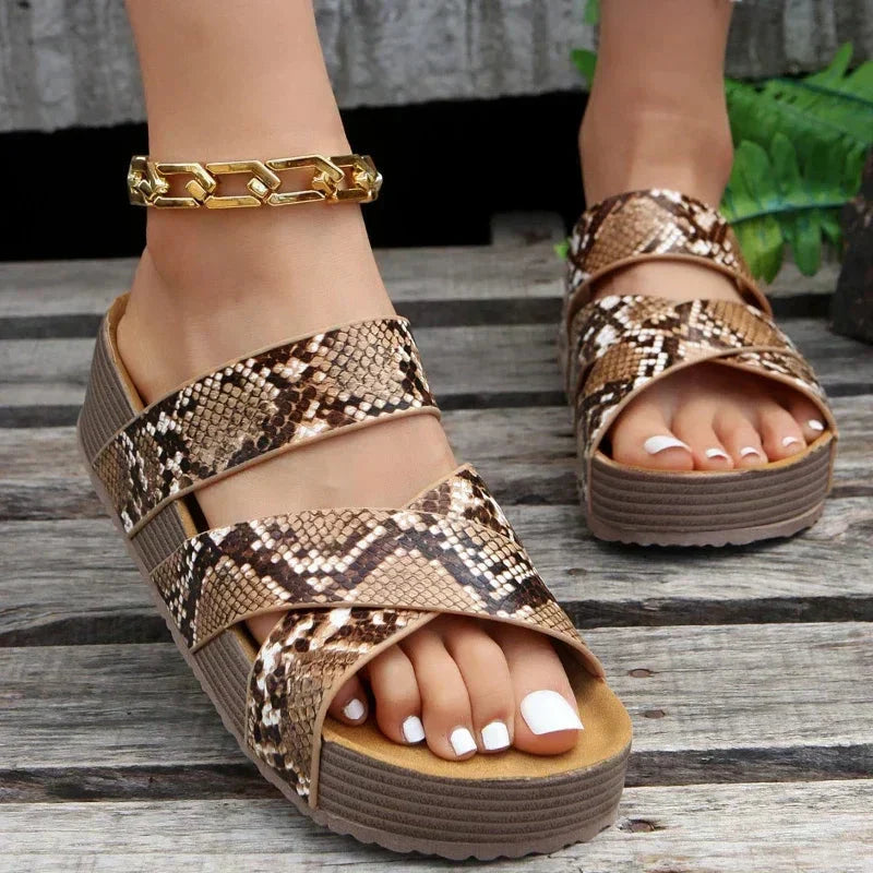 Supportive Arch Cushion Platform Comfort Sandals