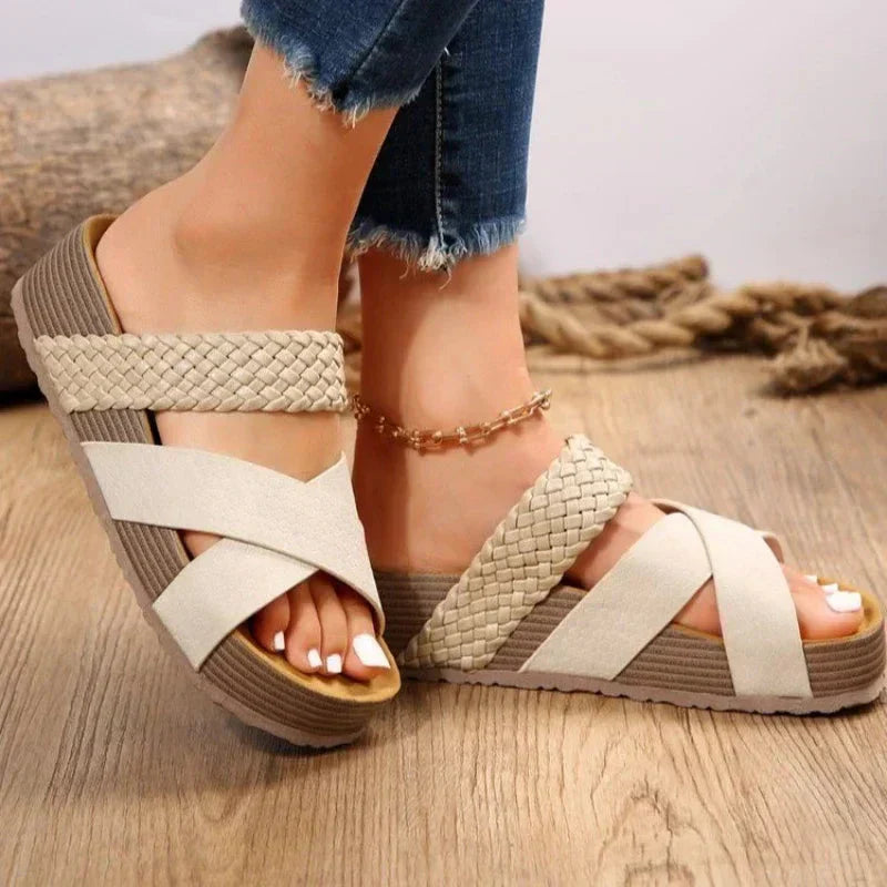 Supportive Arch Cushion Platform Comfort Sandals