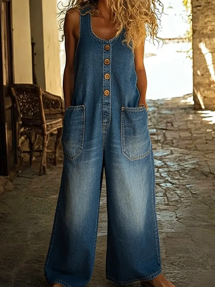 Sailor | Vintage Washed Denim Overalls