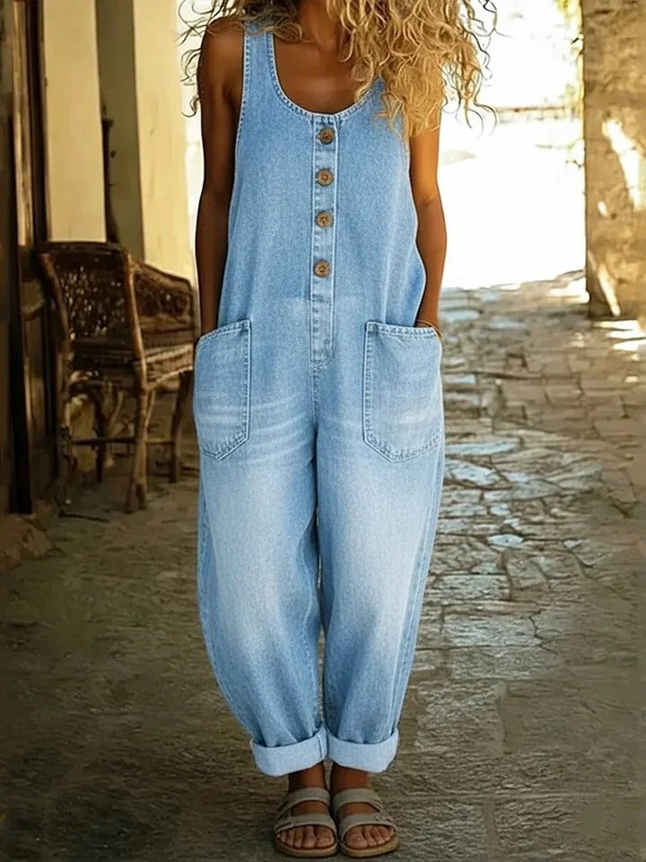 Sailor | Vintage Washed Denim Overalls