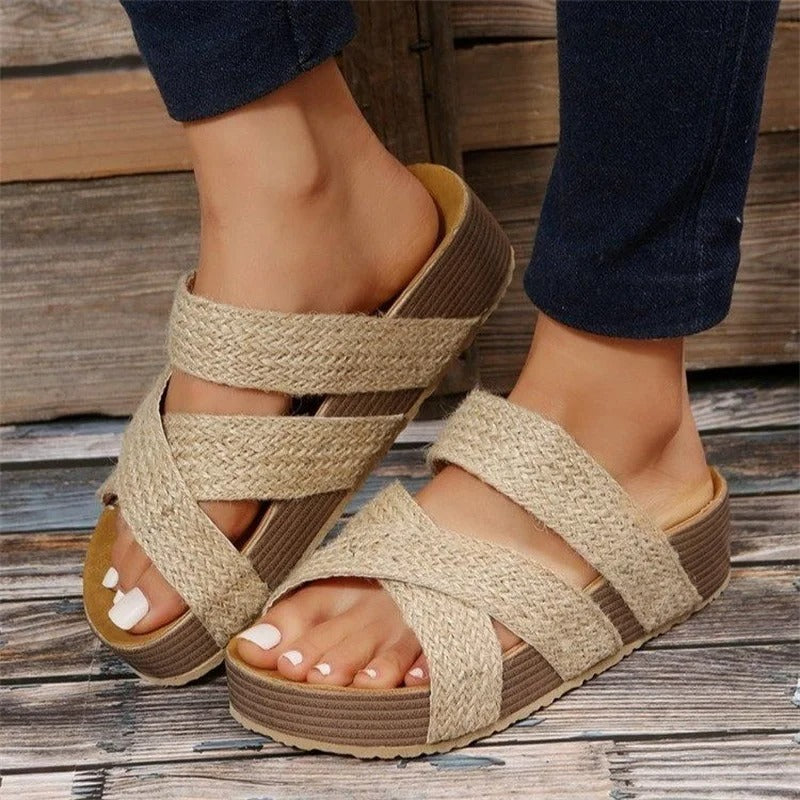 Supportive Arch Cushion Platform Comfort Sandals