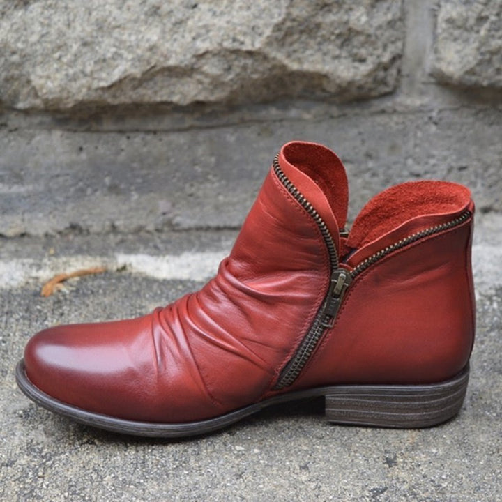 Michaela | Autumn Leather Ankle Boots