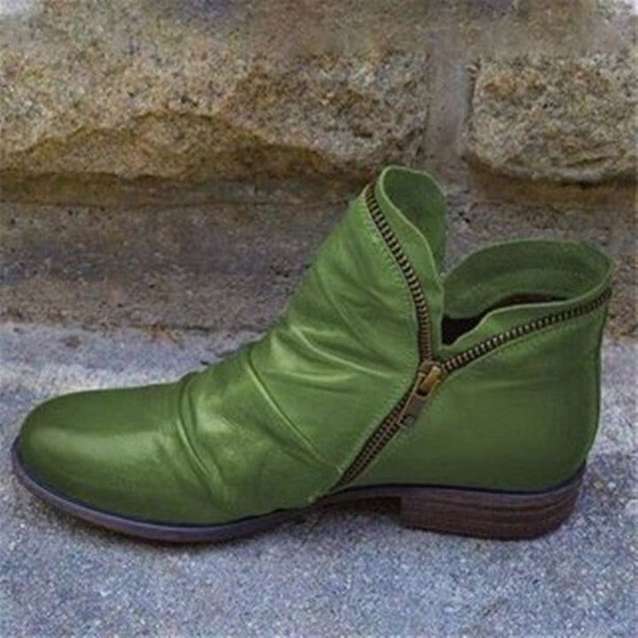Michaela | Autumn Leather Ankle Boots