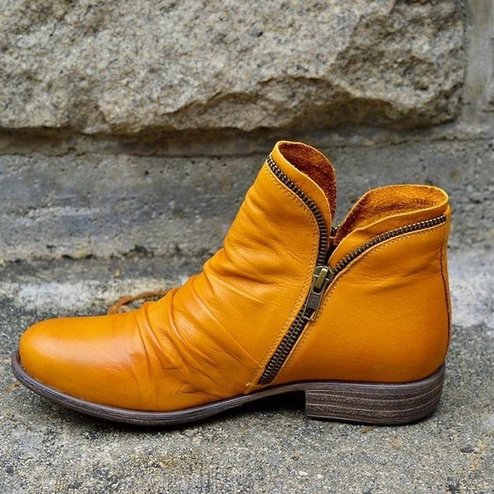 Michaela | Autumn Leather Ankle Boots