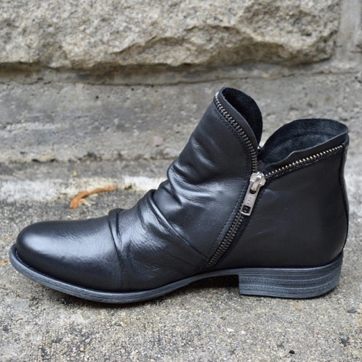 Michaela | Autumn Leather Ankle Boots