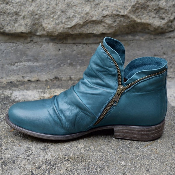 Michaela | Autumn Leather Ankle Boots